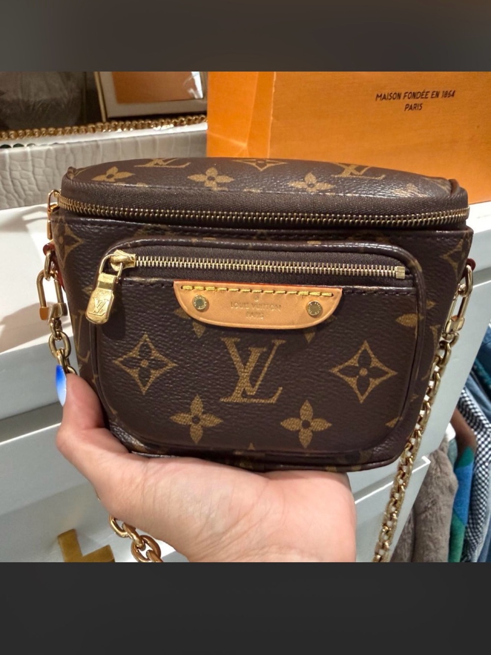 Authentic Louis Vuitton Mini Bumbag Monogram Canvas